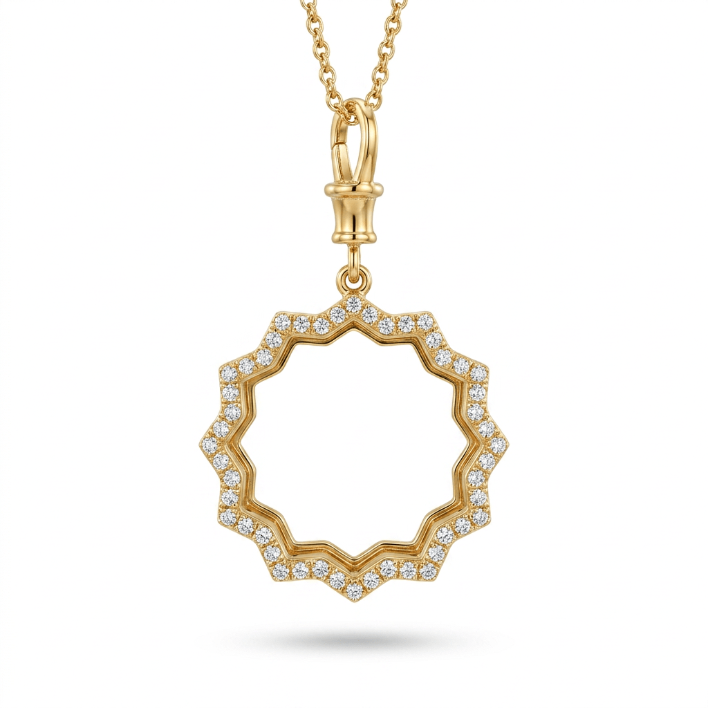 ORA 16 Interchangeable Energy Medallion Necklace - DONYDO JEWELRY-necklace