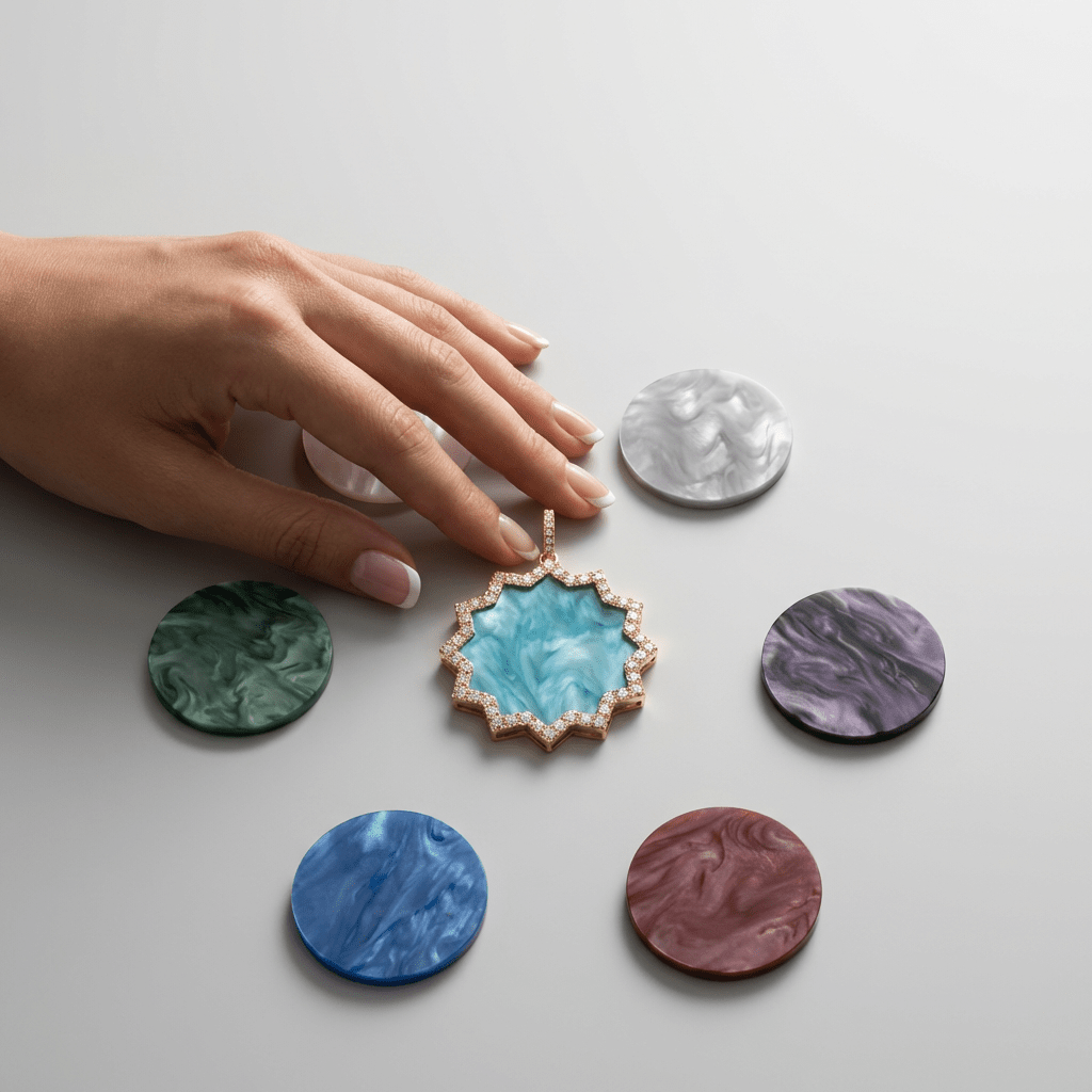 ORA 30 Interchangeable Pendant Disc – Mother-of-Pearl - DONYDO JEWELRY-Pendant Disc