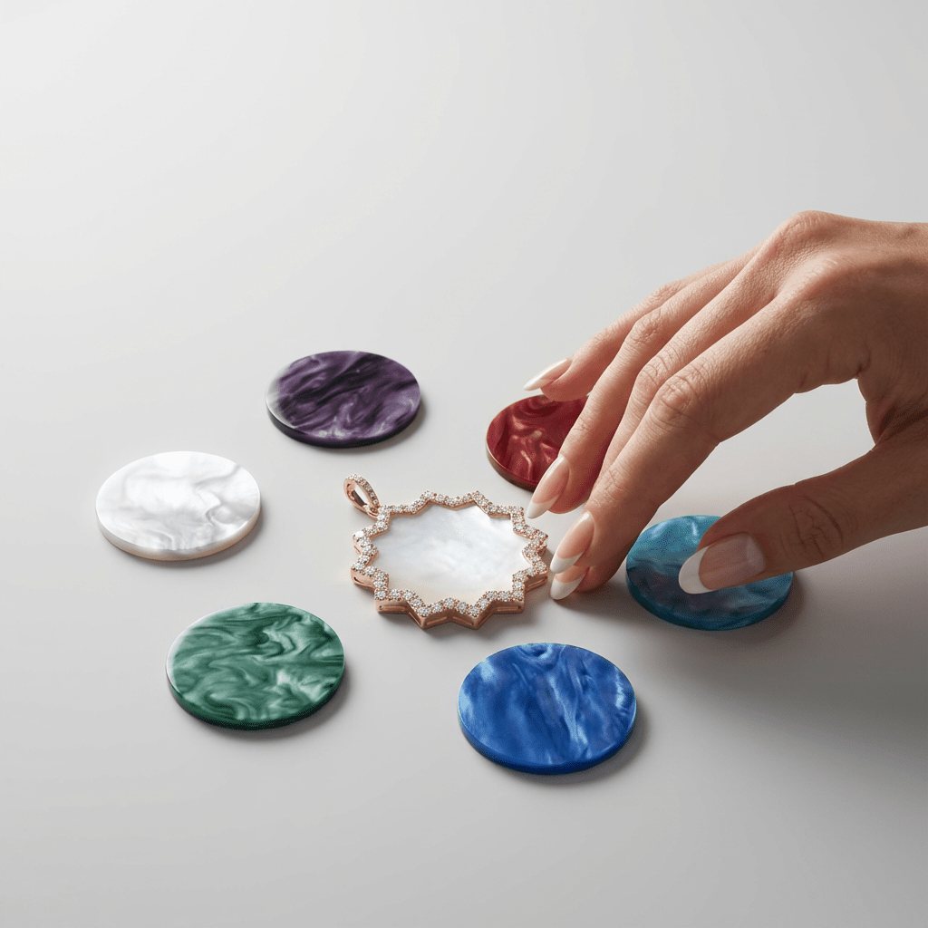 ORA 30 Interchangeable Pendant Disc – Mother-of-Pearl - DONYDO JEWELRY-Pendant Disc